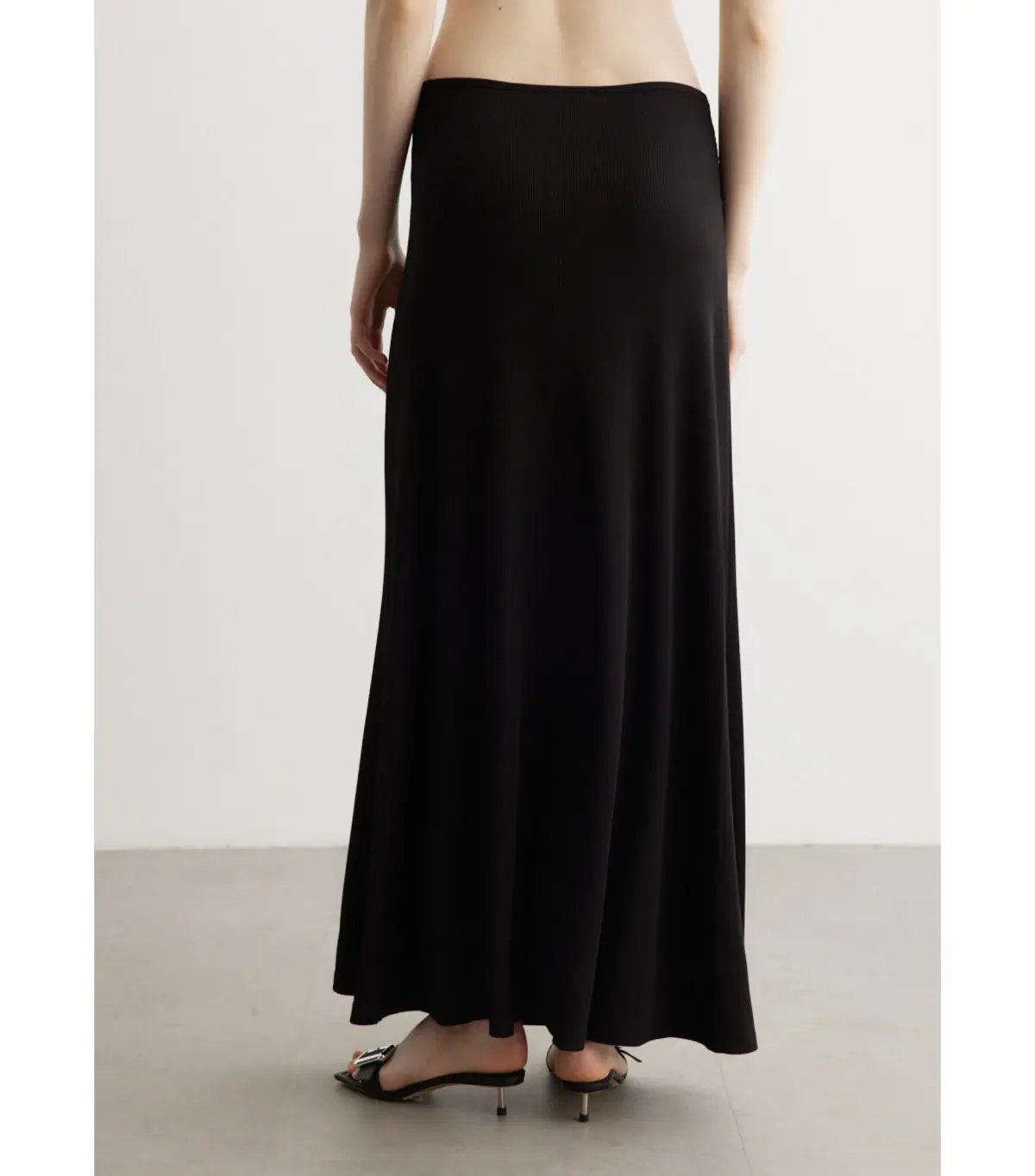 Christopher Esber Moodstone Ruched Crop T-Shirt and Maxi Skirt Black Size AU 8 photo 6
