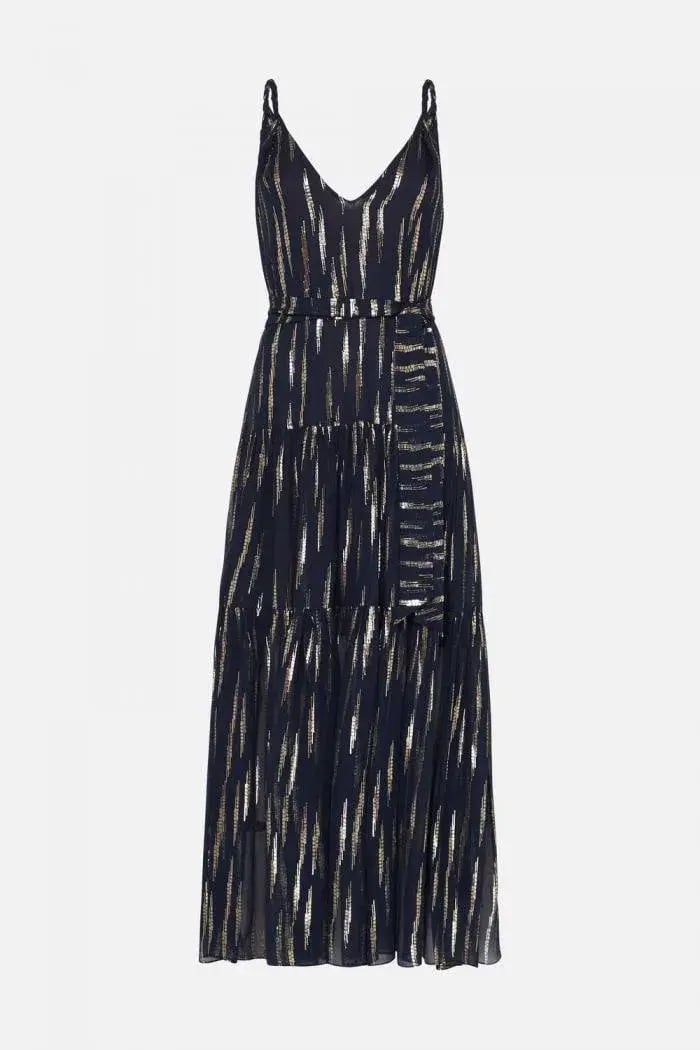 Manning Cartell Cosmic Girl Tiered Maxi Dress Navy Size 6 / XS photo 5