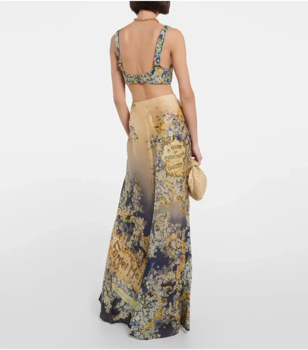 Zimmermann Tama Bralette Size 2 / AU 10 and Bias Flare Skirt Size 0 / AU 6 Set Forget Me Knots photo 3