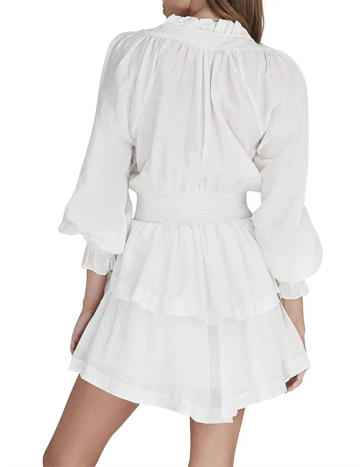 Aje Aegina Mini Dress White Size AU 8 photo 2
