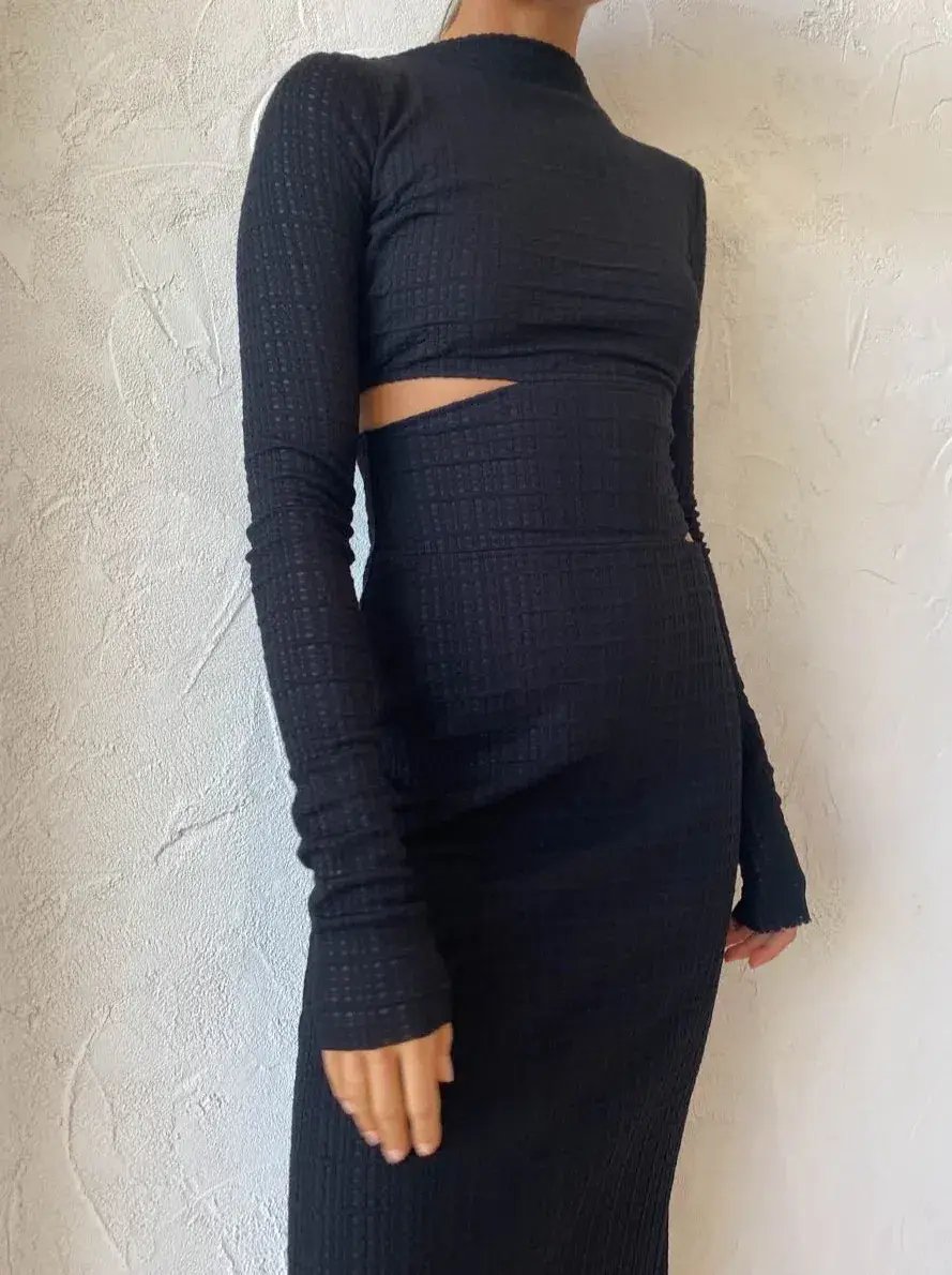 Camilla and Marc Ellsworth Midi Dress Black Size 6 photo 6