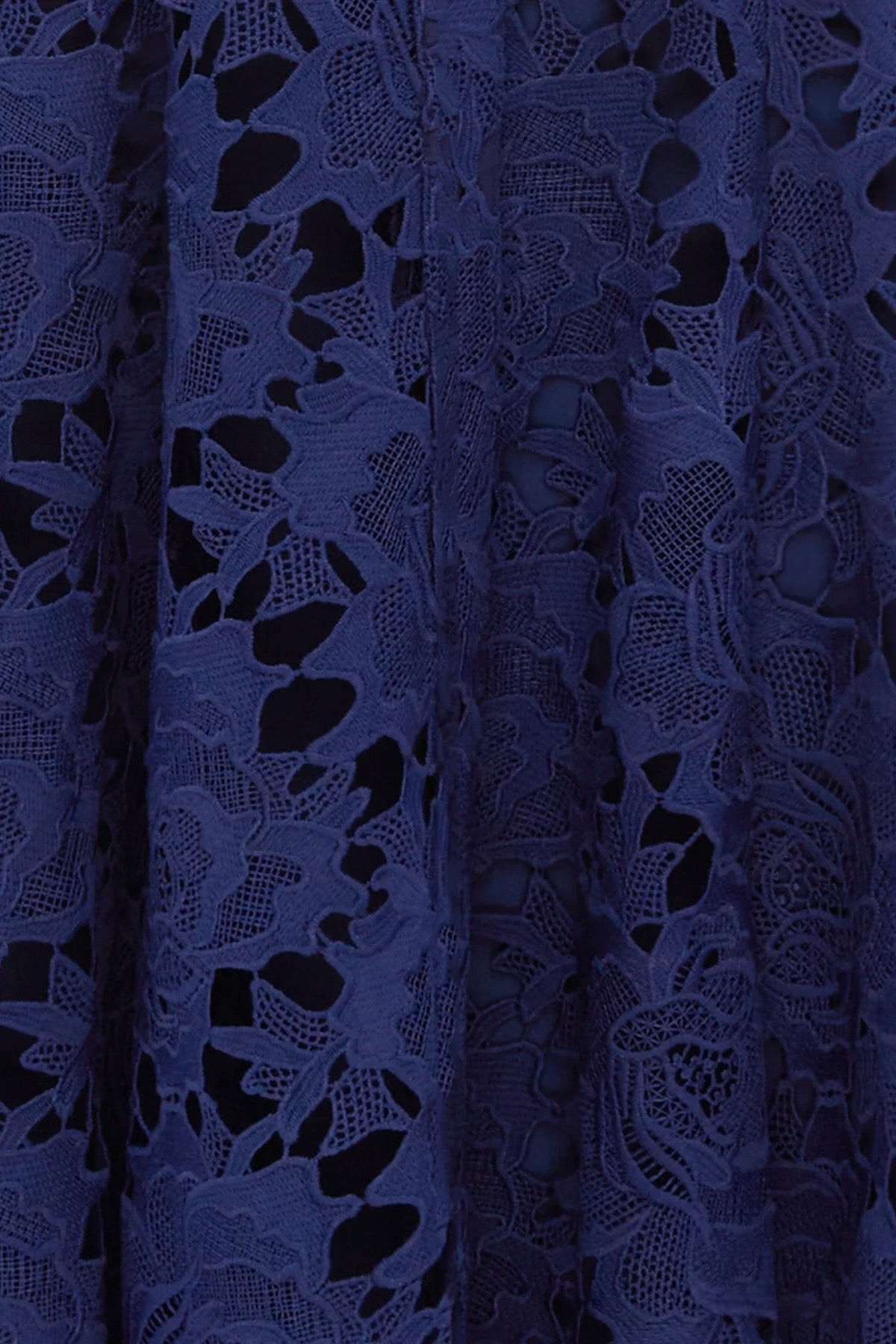 LEO LIN ALIYAH LACE BUTTERFLY SLEEVE MIDI DRESS - OXFORD BLUE photo 5