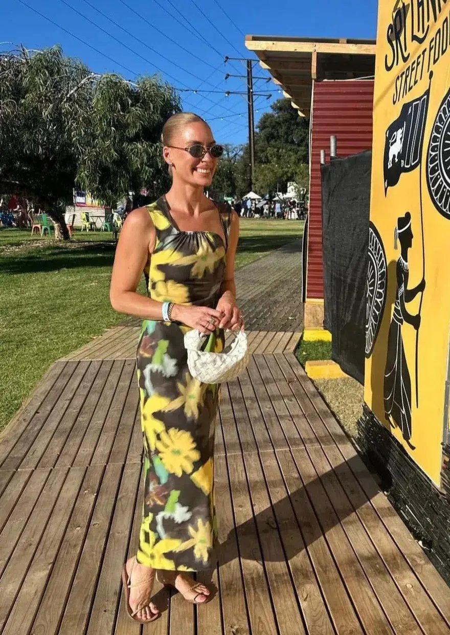 Wynn Hamlyn Ella Maxi Dress Acid Flowers Size AU 8 photo 3