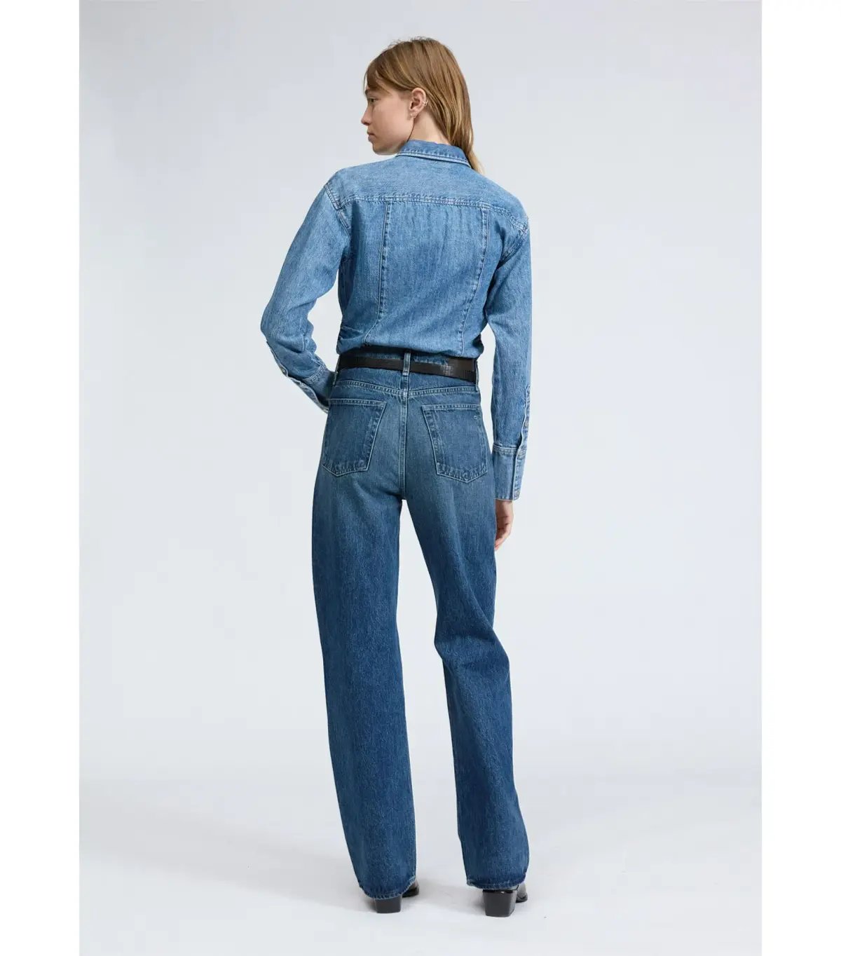 Rag & Bone Shea High Rise Relaxed Straight Jean in Adeline Size AU 10 photo 2