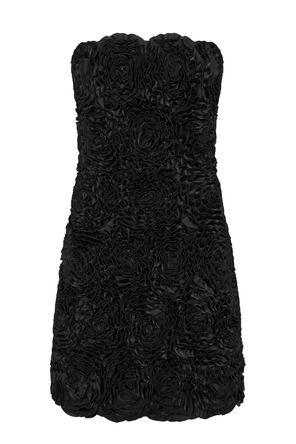 Aje Gazer Rosette Mini Dress Black Size 8 photo 3