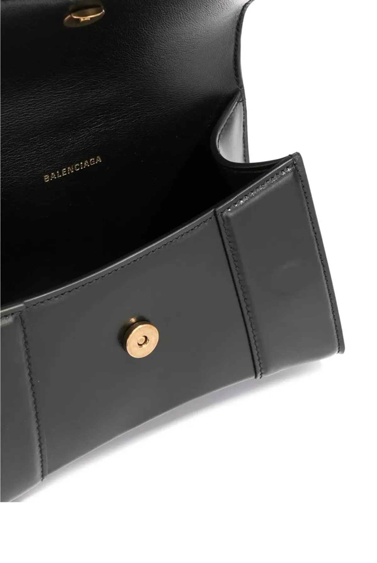 Balenciaga Hourglass Top Handle Bag Black Size XS photo 3