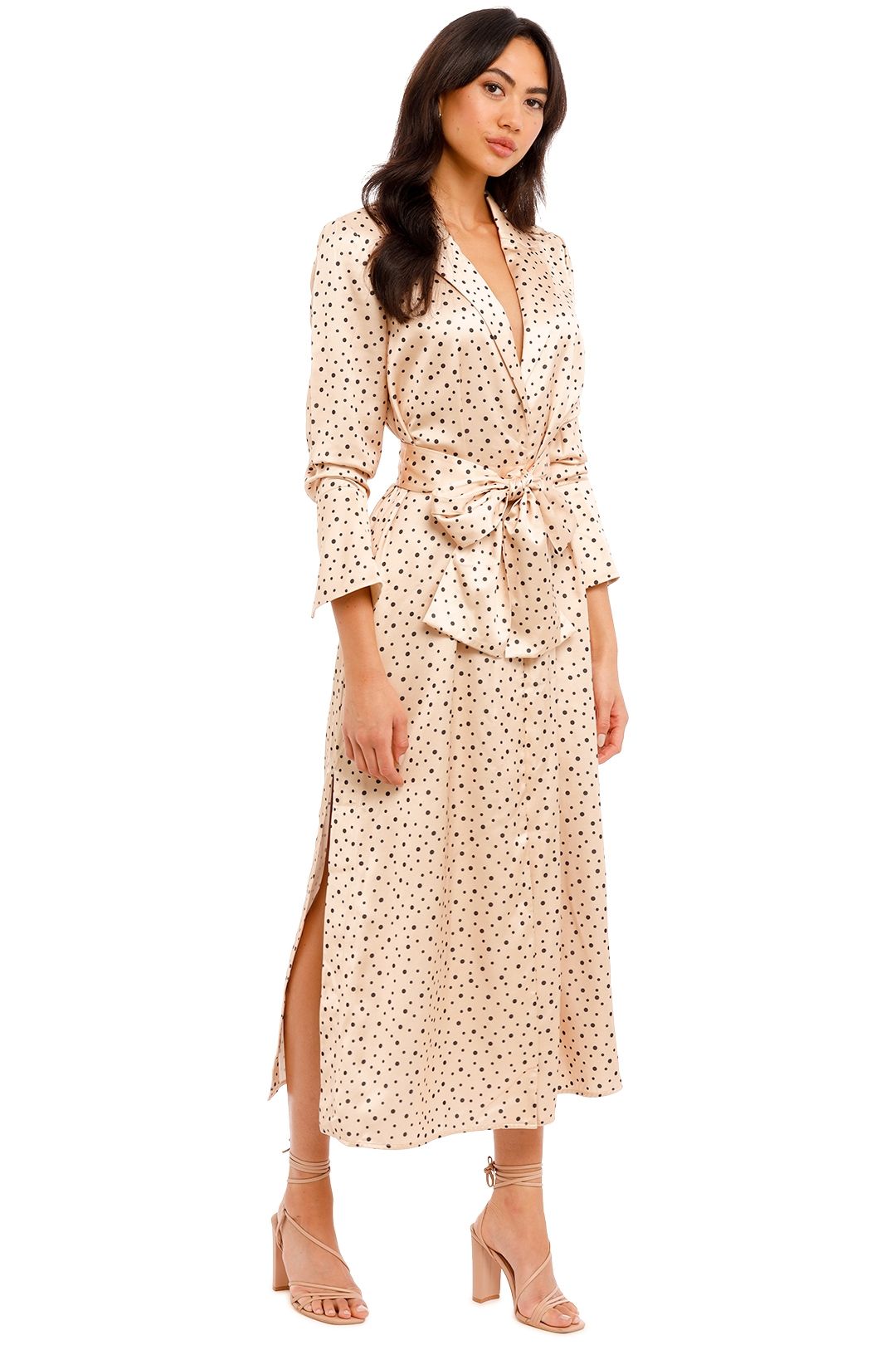Amara Dress - Cream Black Polka photo 2