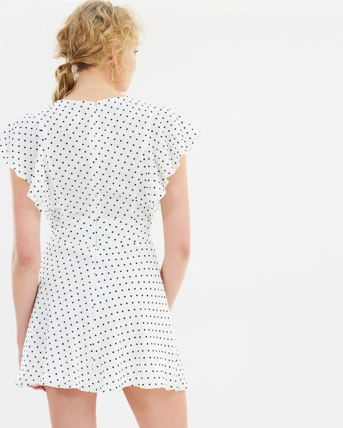 Bec & Bridge Petit Miam Plunge Dress White Size AU 10 photo 4