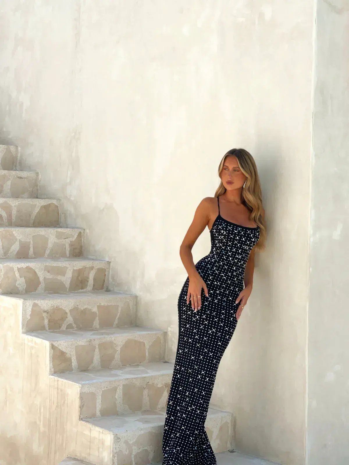 Outkast Ciaran Sparkle Dress Maxi Black Size AU 8 photo 4