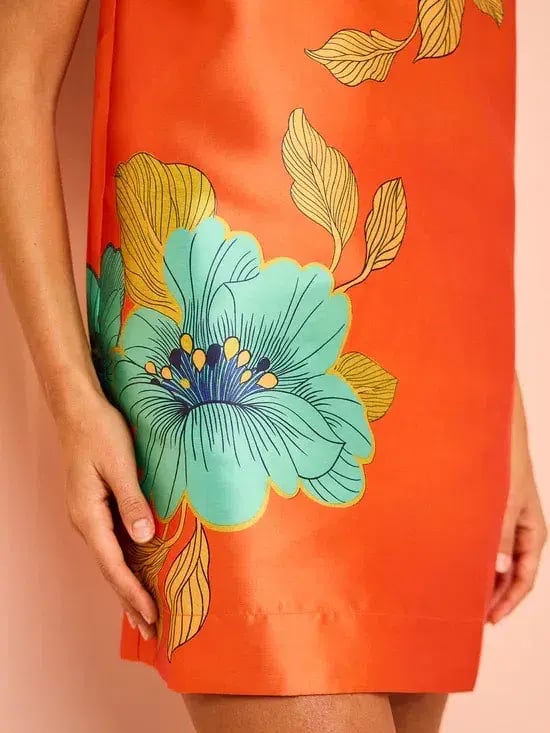Alemais Piato Mini Dress Marigold Orange Size AU 6 photo 9