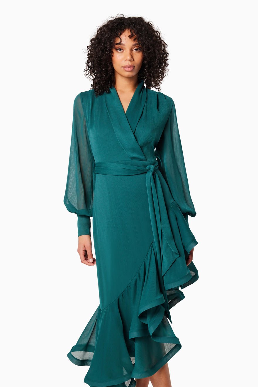 Elliatt Genevieve Dress - Forest Green photo 3