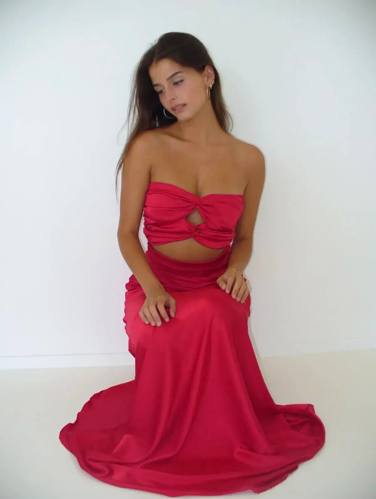 HNTR the Label Inka Gown Wine Size XS / AU 6 photo 5