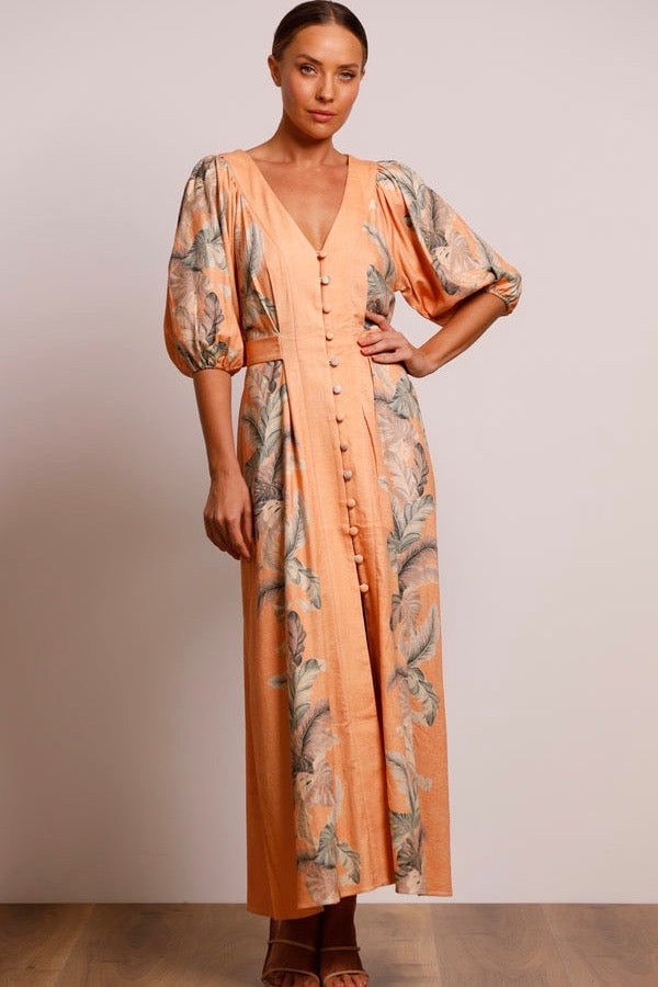 PASDUCHAS HORIZON MIDI DRESS - EARTH photo 2
