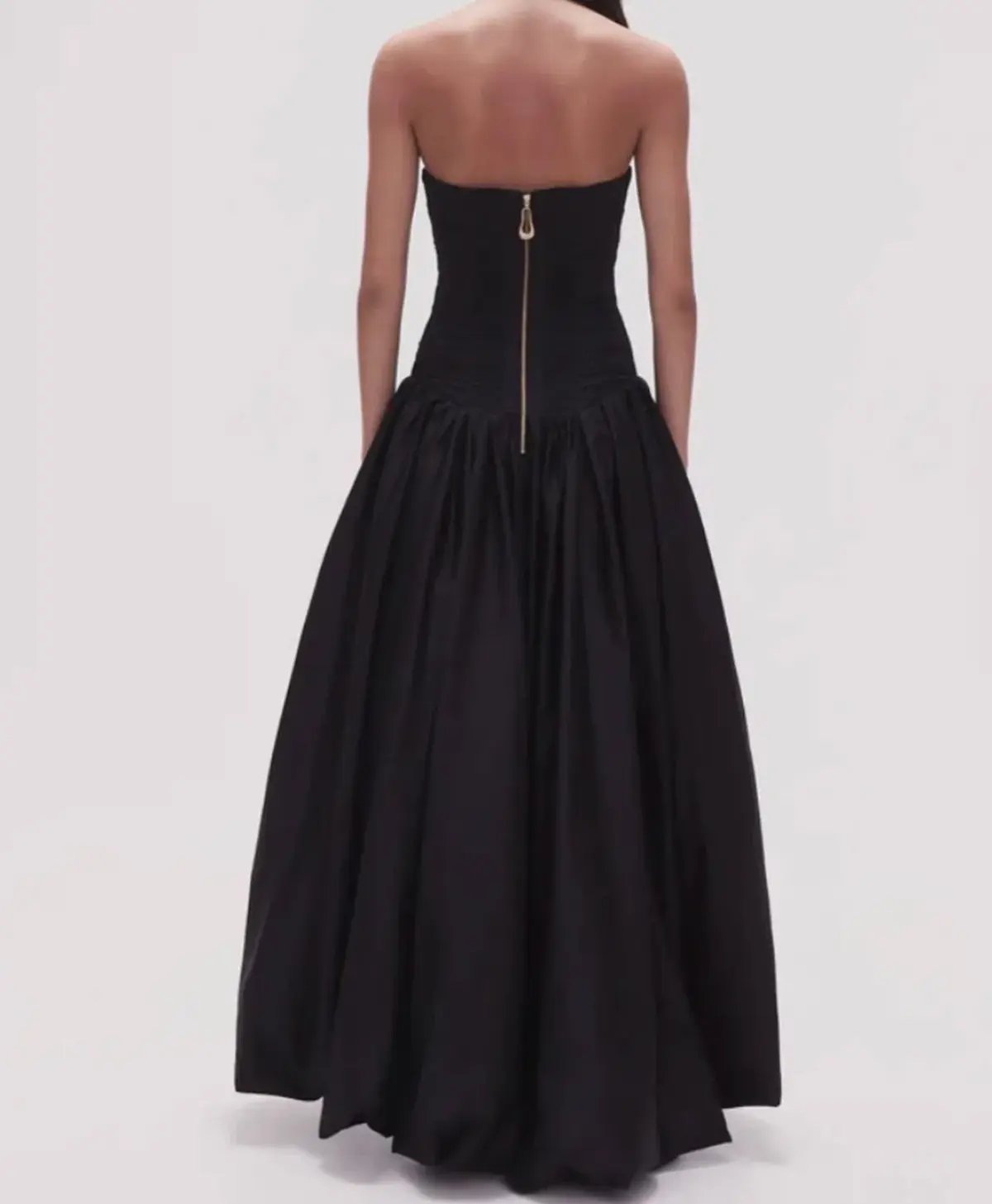 Aje Violette Bubble Hem Maxi Dress Black Size 6 photo 2