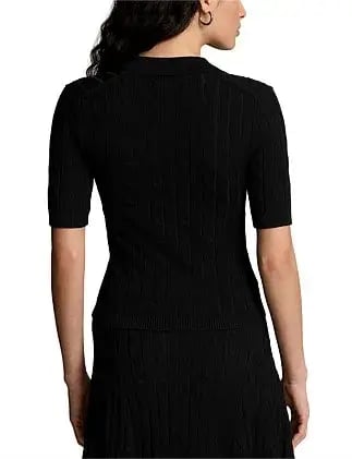 Ralph Lauren Cable-knit Polo Cardigan Black photo 3