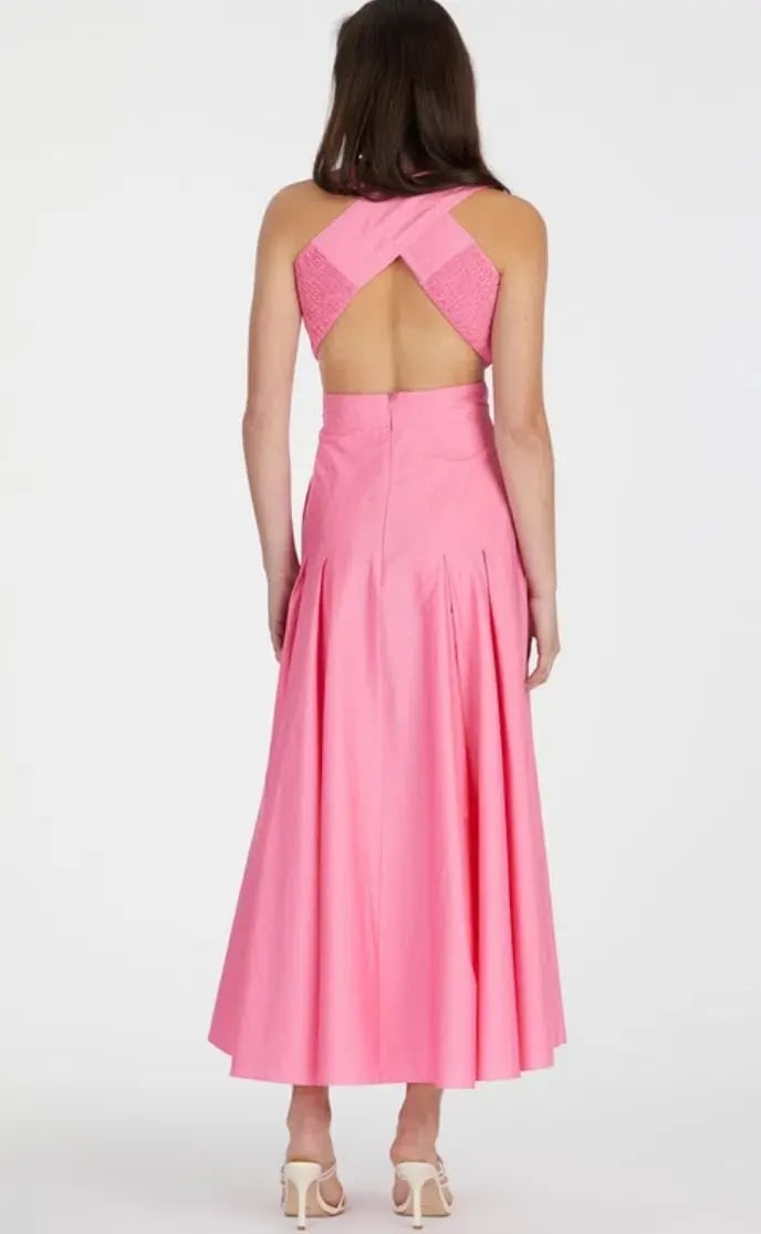 Camilla and Marc Vanderlin Maxi Dress Pink Size 10 photo 2