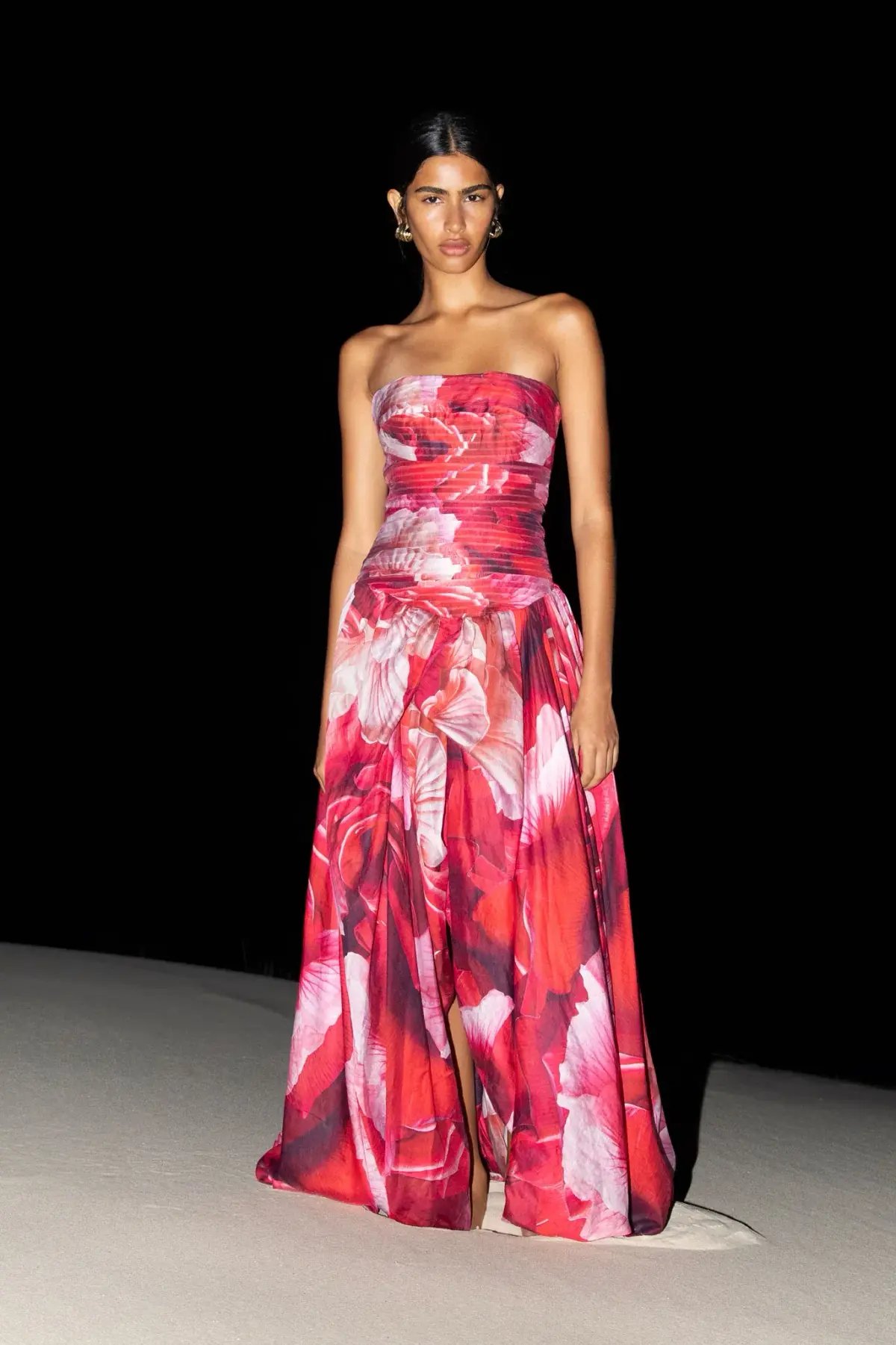 Aje Flora Gown Prismatic Floral Red Size AU 10/M photo 8