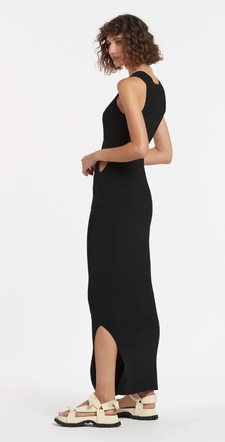Sir the Label Kelvin Draped Dress in Black Size 1 / AU 8 photo 5