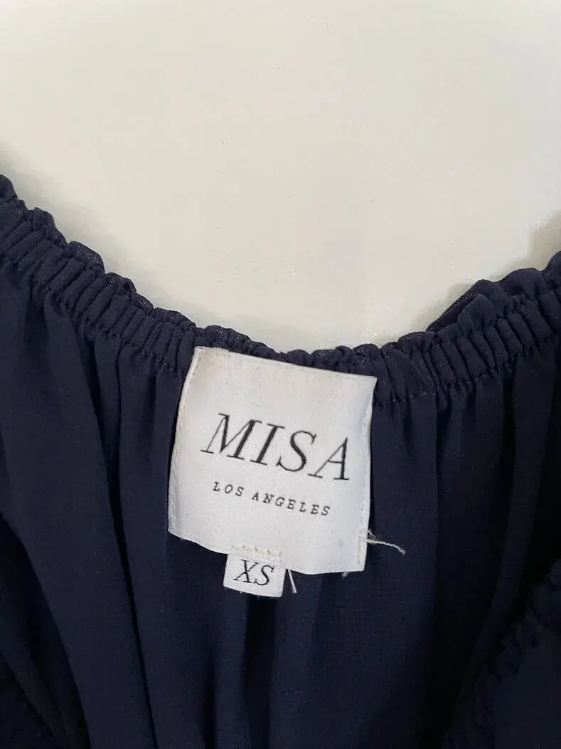 MISA Los Angeles Micaela Dress in Navy size XS photo 5