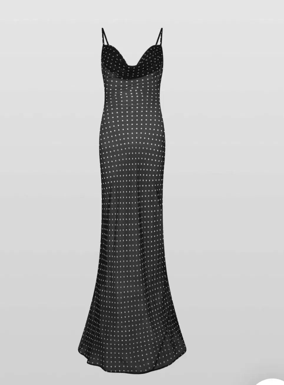 Rat & Boa Giselle Polka Dot Sheet Maxi  Dress Black Size Xxs / Size 6 photo 11