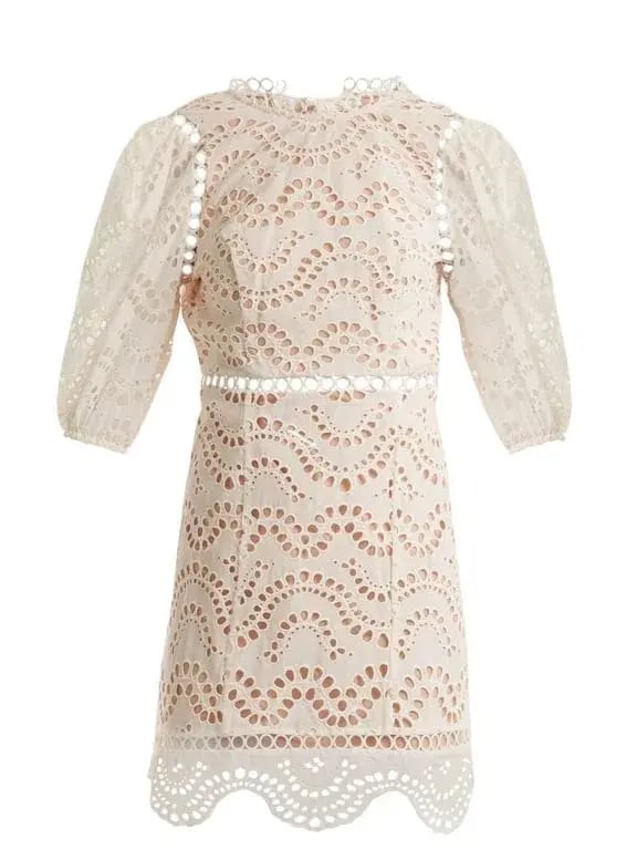 Zimmermann Jaya Wave Mini Dress White Size 8 photo 4