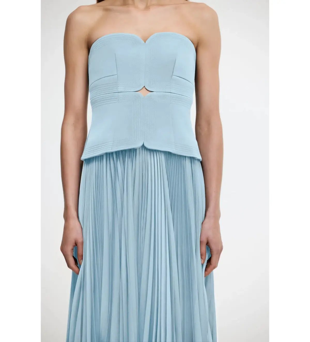 Acler Avonlea Midi Dress in Celeste Blue Size AU 10 photo 4