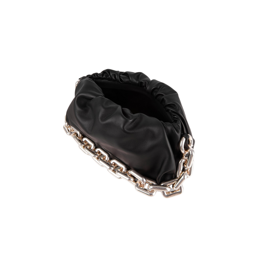Bottega Veneta Chain Pouch Bag (black) photo 3