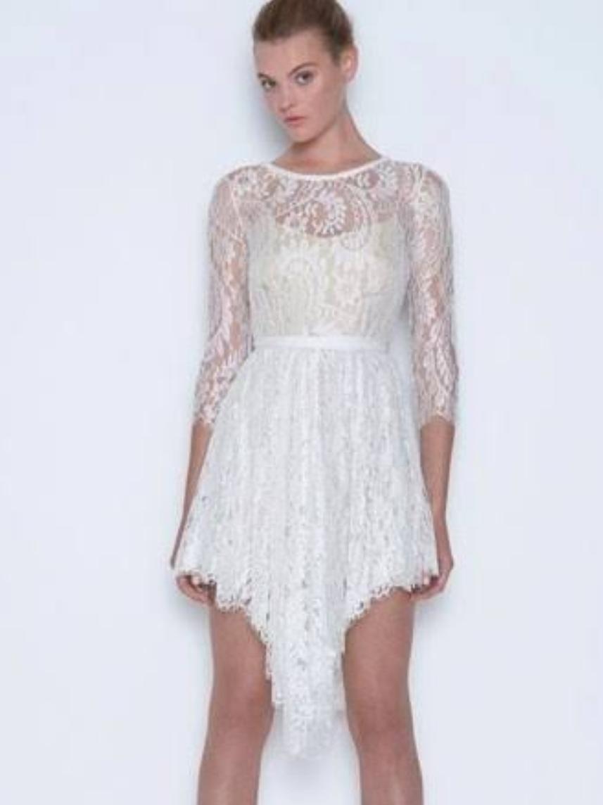 Lover Serpent Lace Dress Ivory 12 photo 2