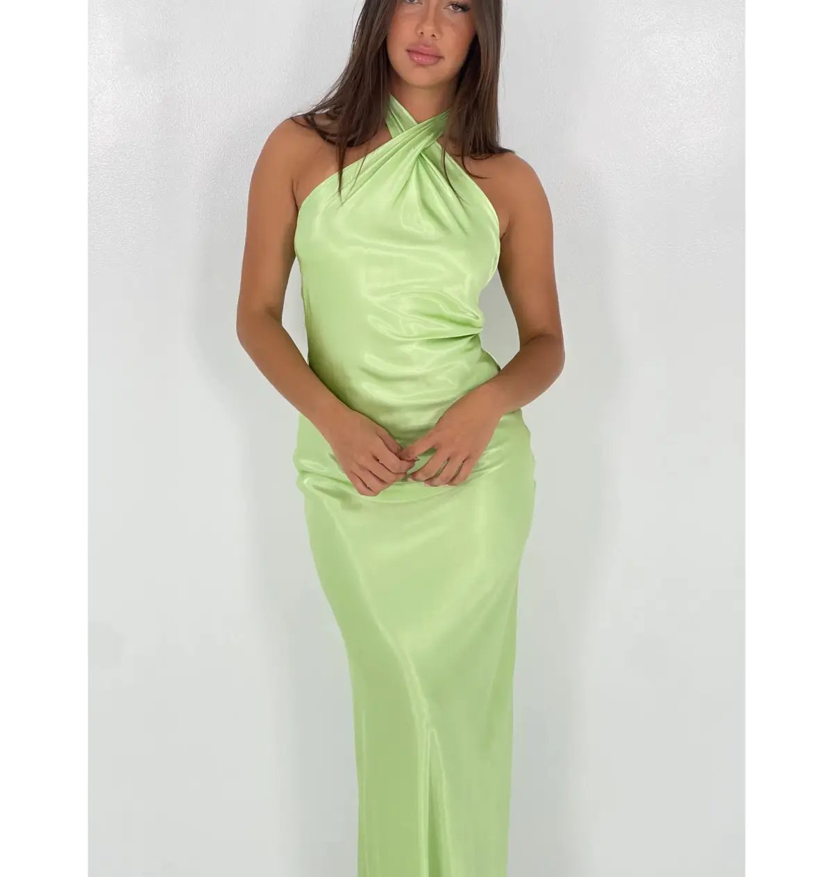 YLD Crossover Maxi Dress Lime Size XS / AU 6 photo 3