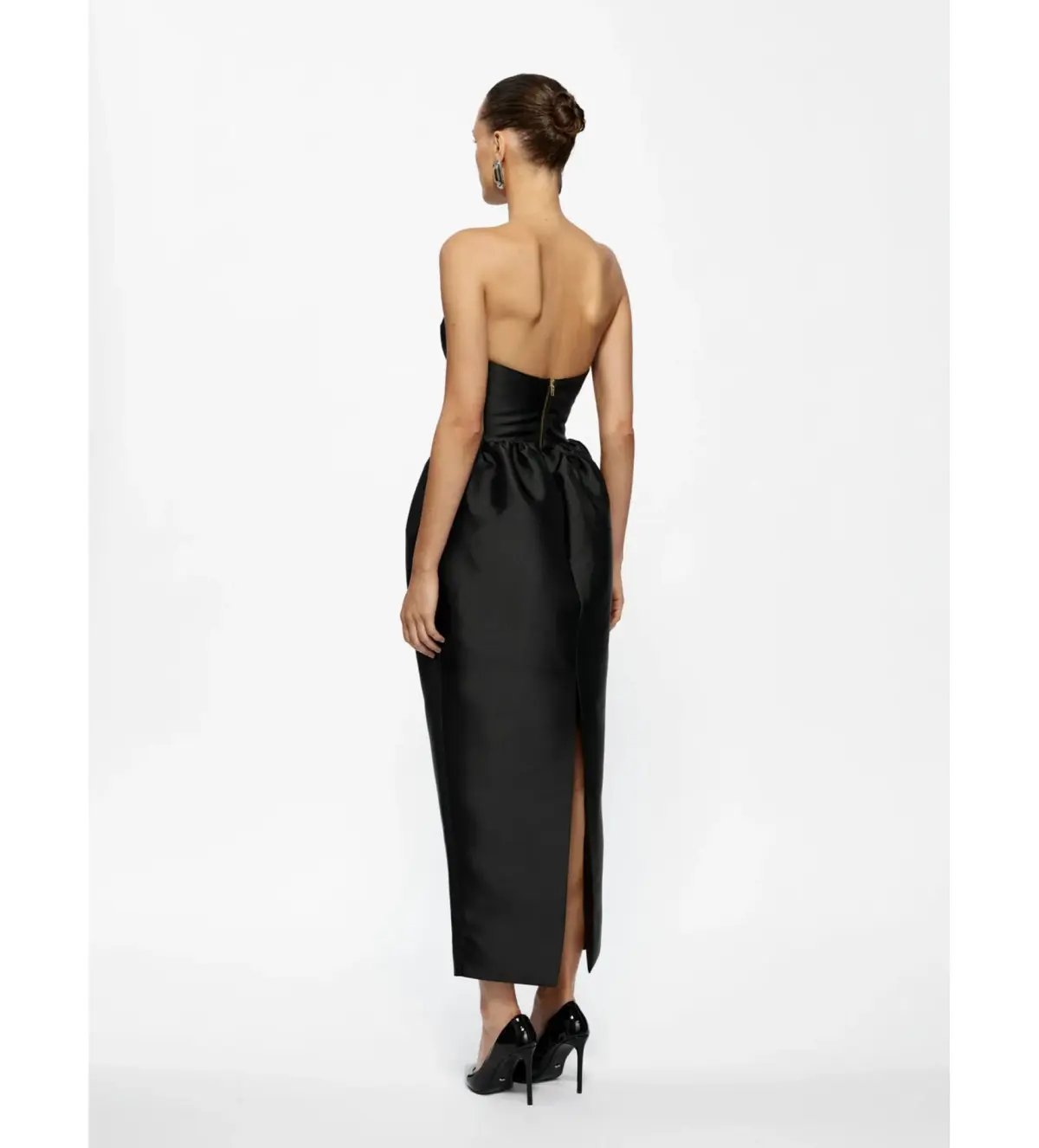 Effie Kats Lillia Midi Dress in Black Size XS 6 photo 3