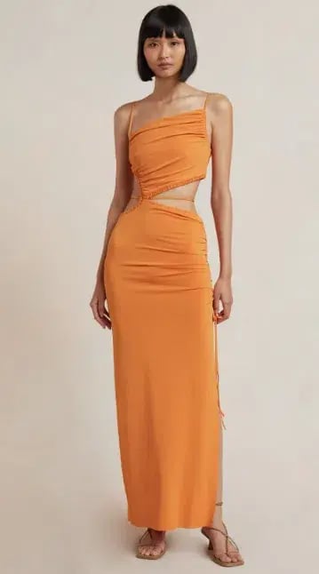 Bec & Bridge Dilkon Maxi Dress Orange Size 6 photo 4