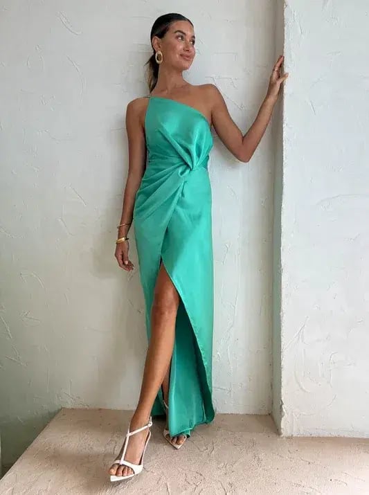 One Fell Swoop Daria Gown Juniper Size 12 photo 3