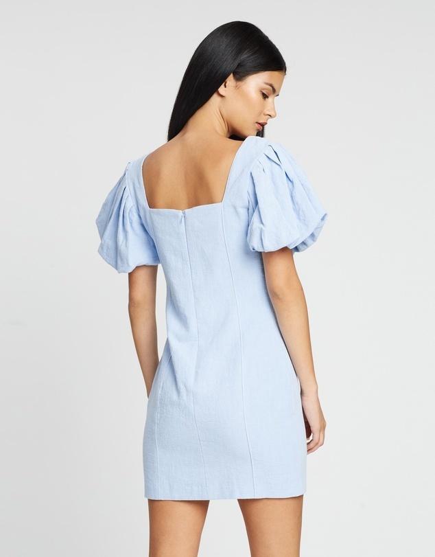Bec & Bridge Anika Mini Dress Sky Blue Size AU 6 photo 4