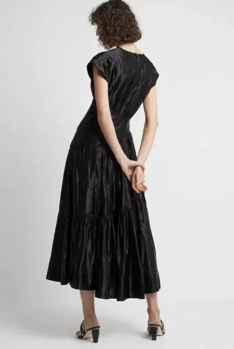 Aje Serendipity Reflections Midi Dress in Black Size AU 16 photo 3