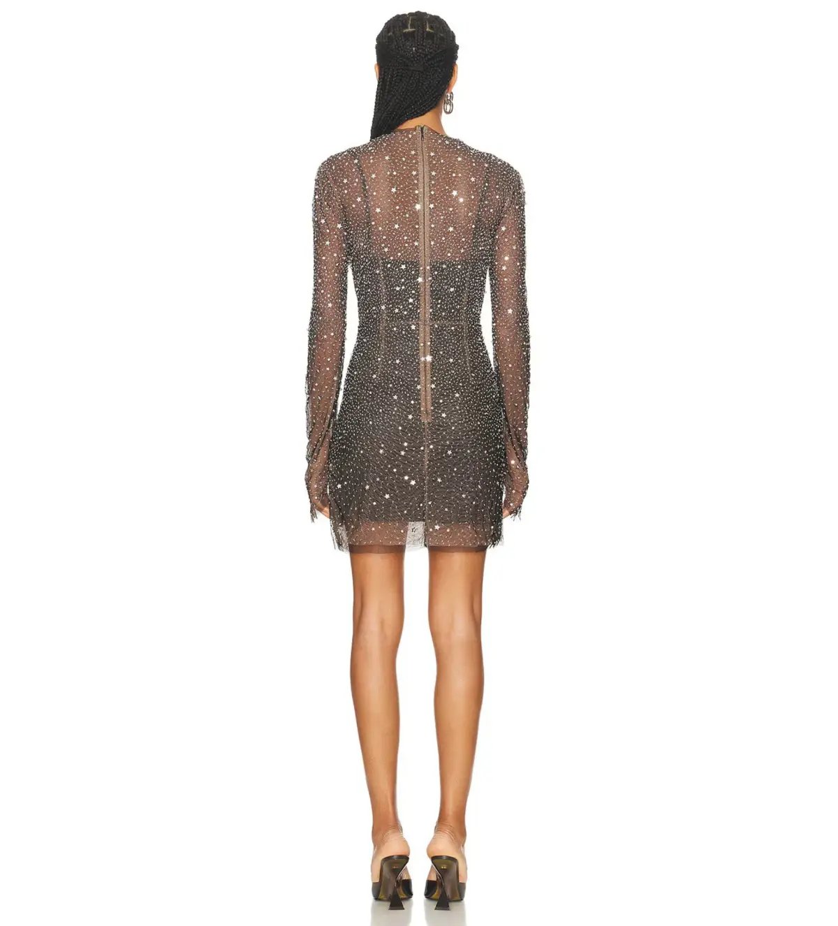 Rachel Gilbert Charley Mini Dress Black Size S/AU 8 photo 3