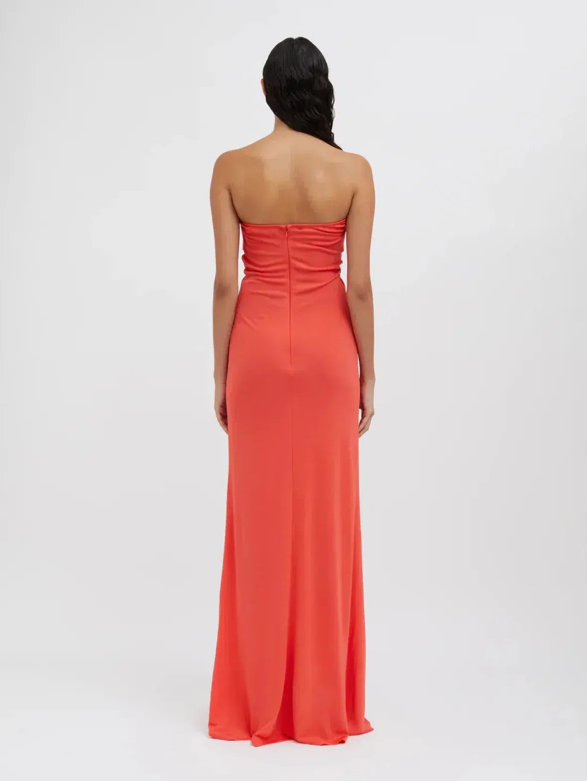 Christopher Esber Arced Gown Grapefruit Size AU 6 photo 3
