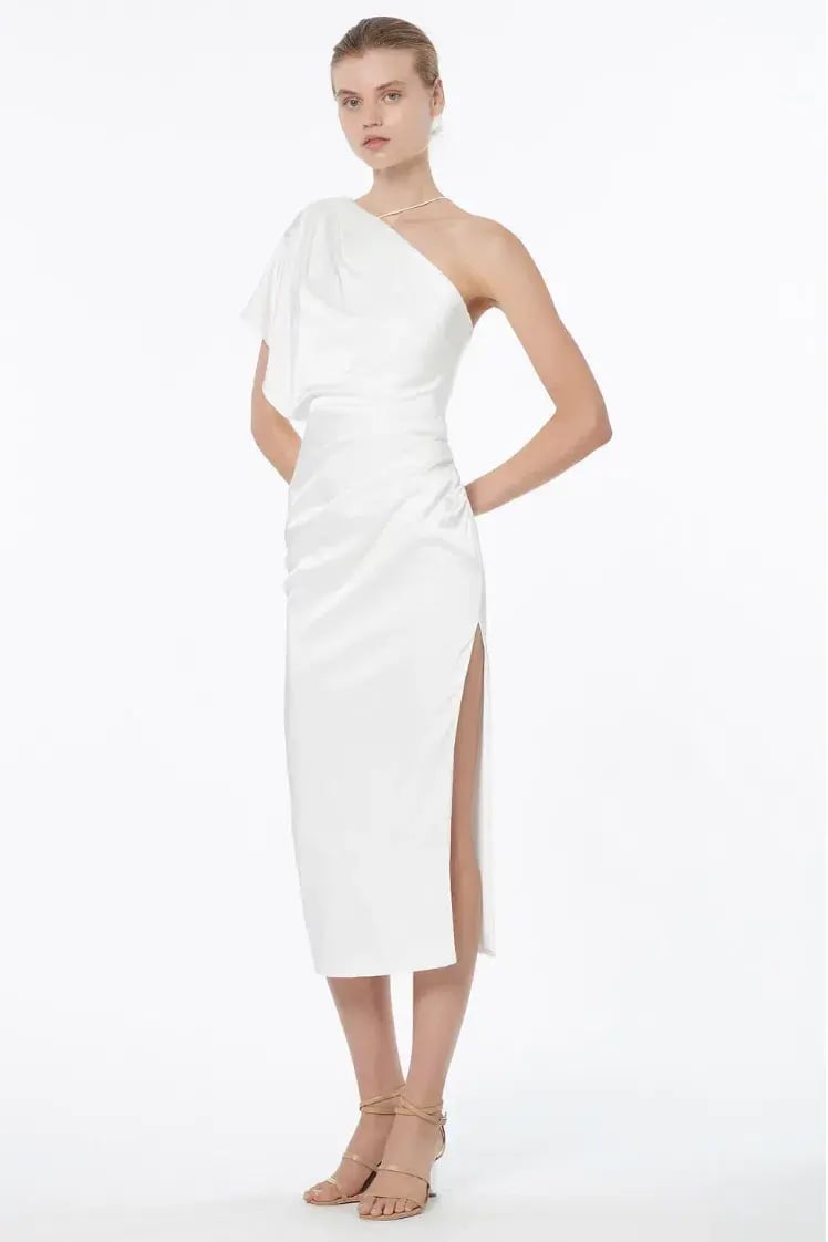 Manning Cartell Heat Asymmetric Dress White Size 10 photo 3