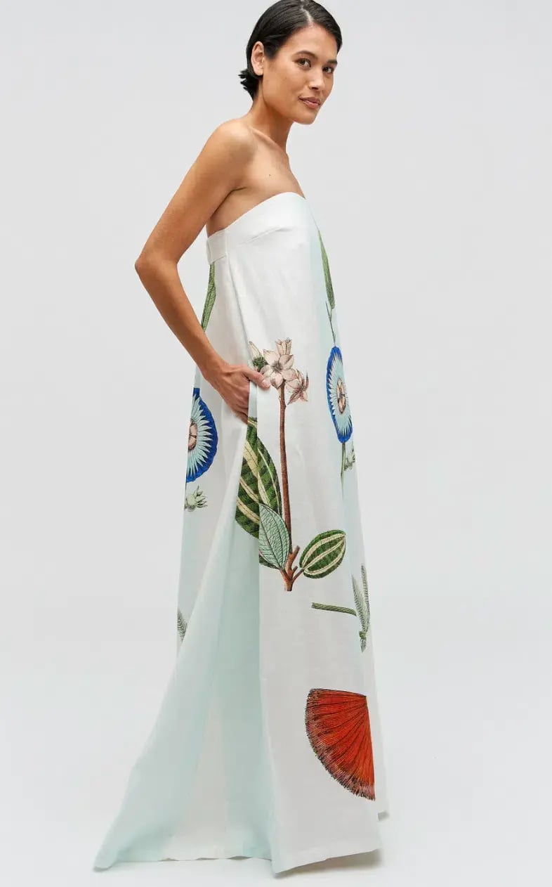 Oroton Grand Floral Gown Multi Size 10 photo 4