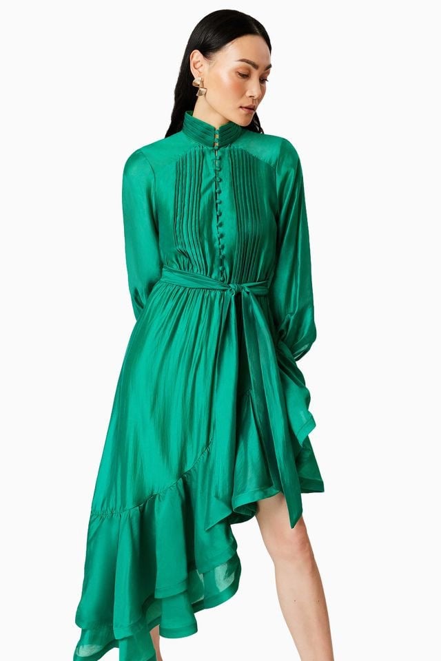 ELLIATT HONEYMOON DRESS - GREEN photo 4