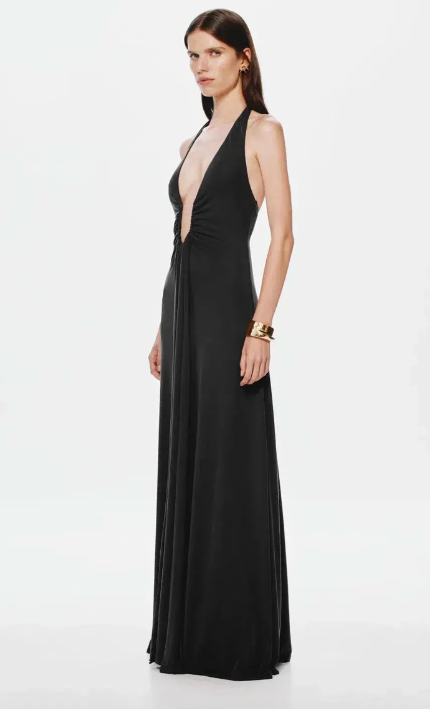 Misha JENNIFER CUPRO DRESS Black, size XS photo 2
