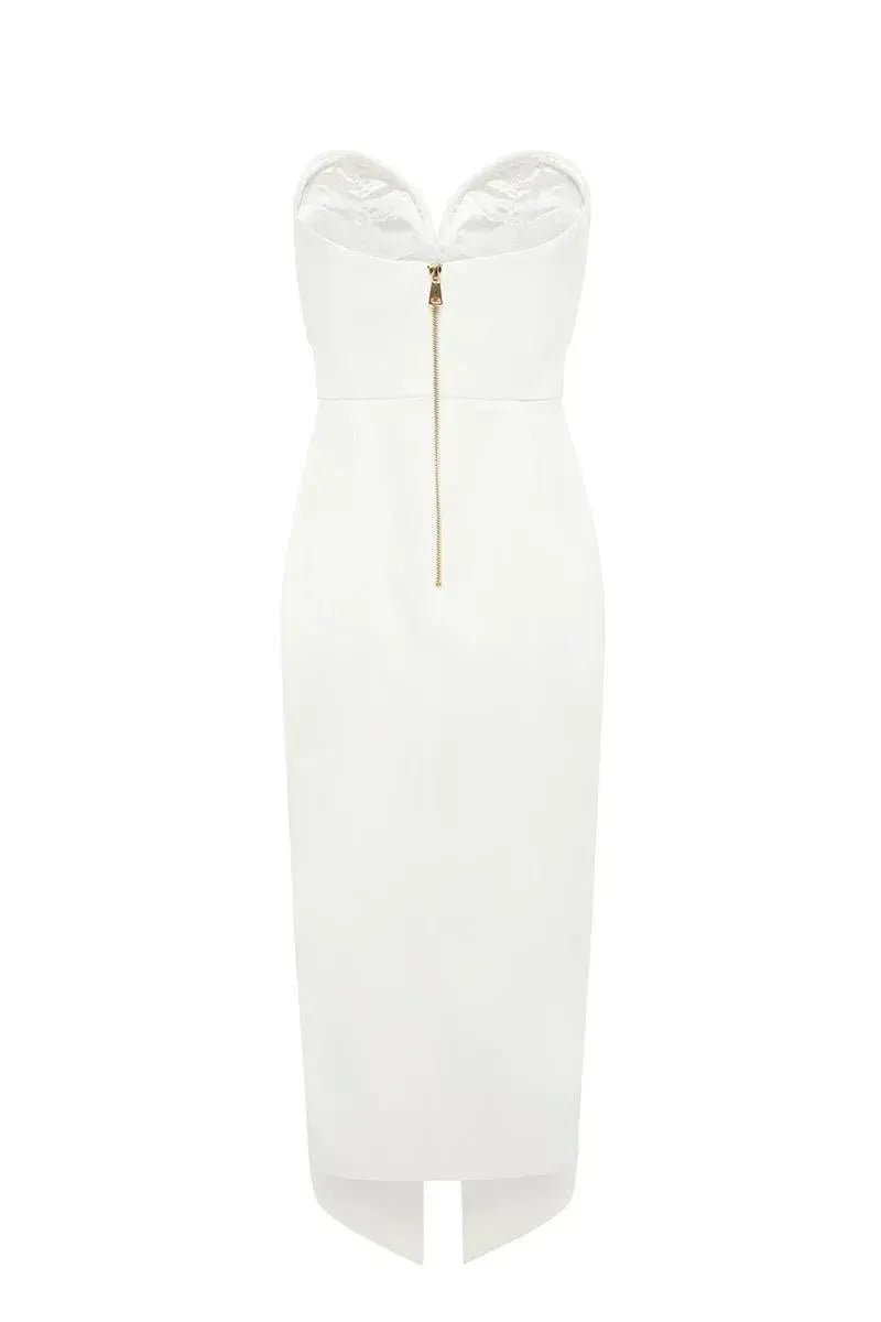 Sheike Scandal Dress White Size 14 photo 2