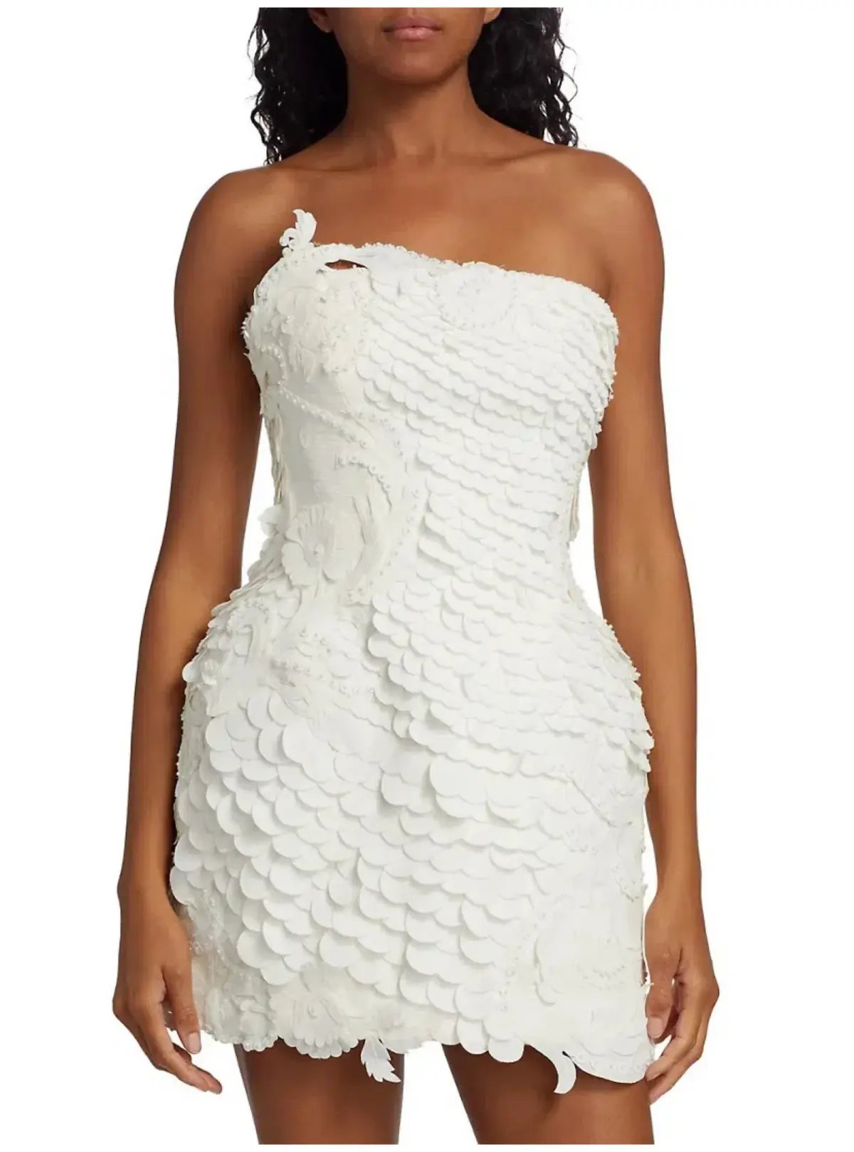 Zimmermann Tama Filigree Mini Dress Ivory Size 2 / AU 12 photo 2