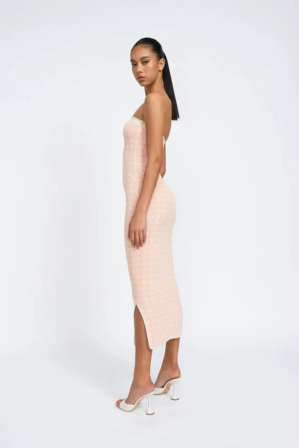 By Johnny Sol Geo Knit Midi Dress Multi Size XS / AU 6 photo 3