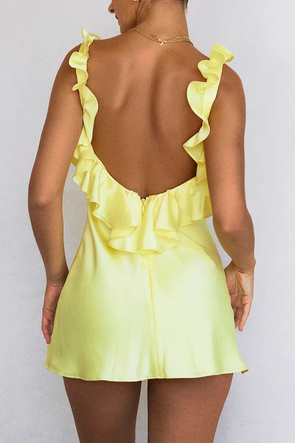 House of CB Tink Buttercup Mini Dress Yellow Size S / Au 8 photo 6