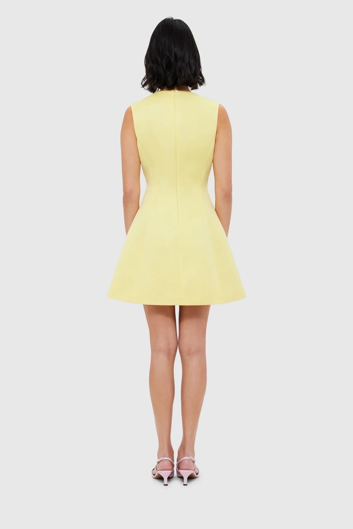 LEO LIN CHLOE SLEEVELESS MINI DRESS - SORBET YELLOW photo 11