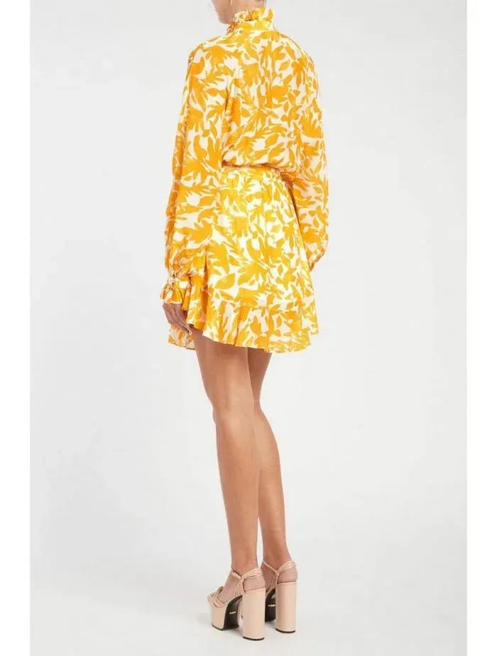 Rebecca Vallance Limoncello Mini Dress in Yellow Size 6 photo 3