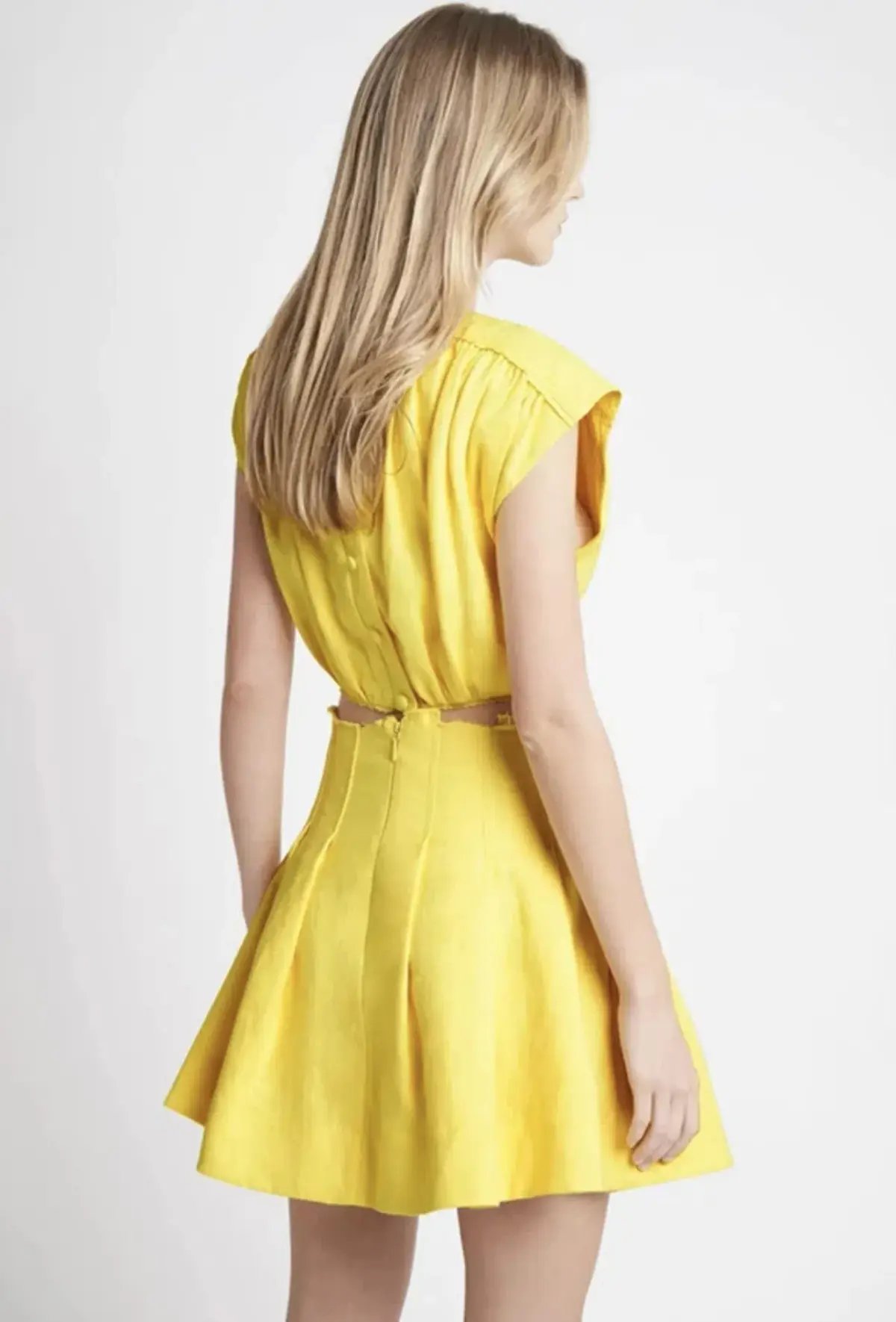 Aje Byblos Crop Skirt & Top Set Yellow Size 6-8 photo 2
