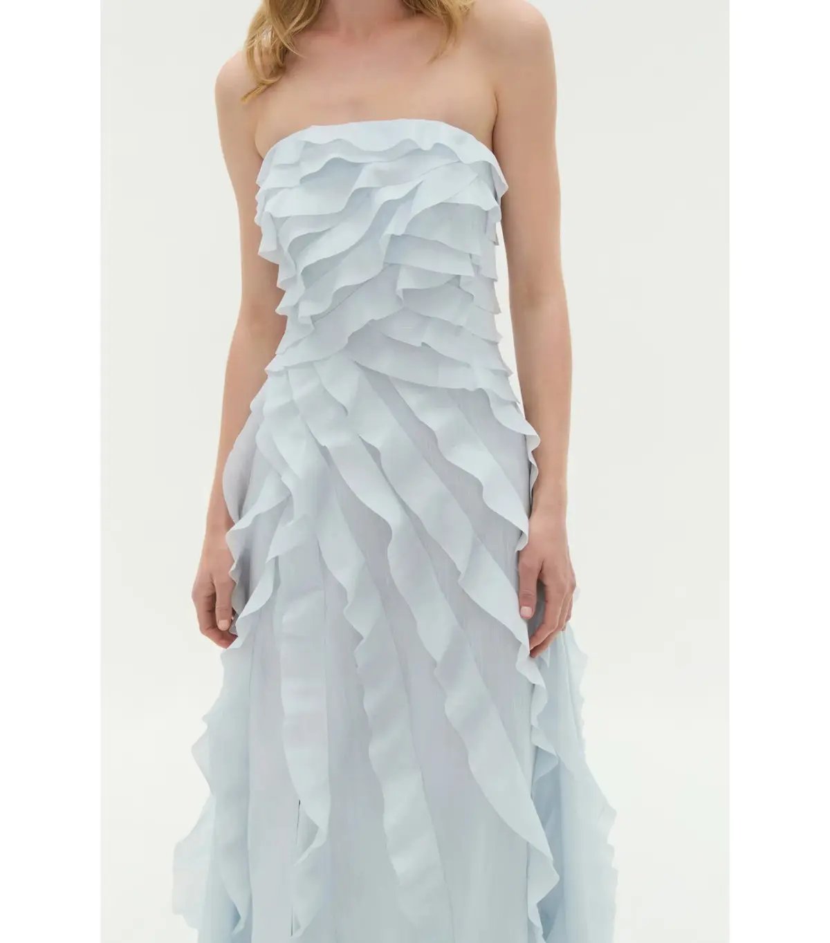 Aje Allairie Maxi Gown Pastel Blue Size AU 10 photo 2