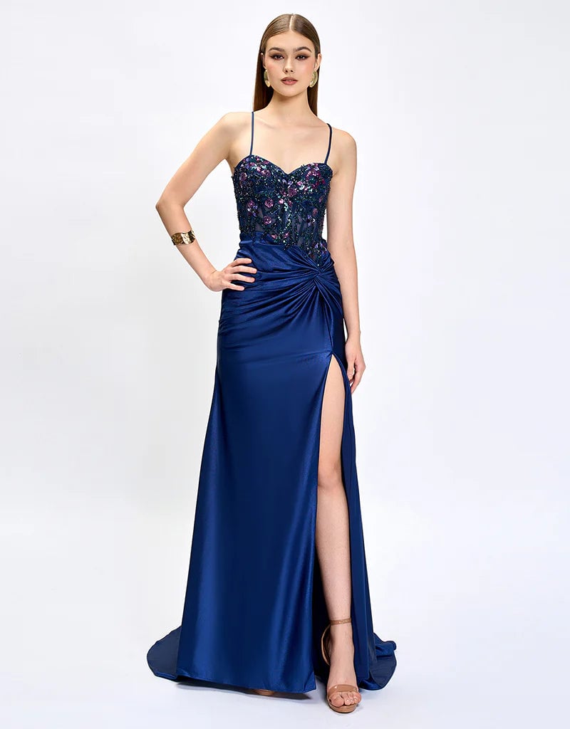 Bariano Nahdia Beaded Sequin Gown photo 4