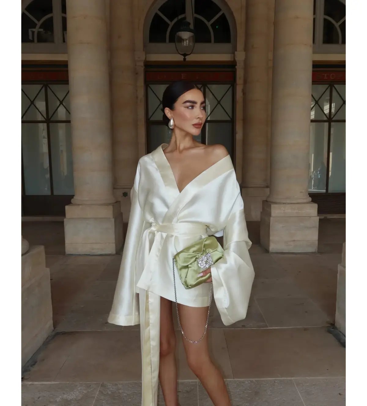 Khirzad Femme Rio Nina Robe Short Ivory Size S AU 8 photo 4